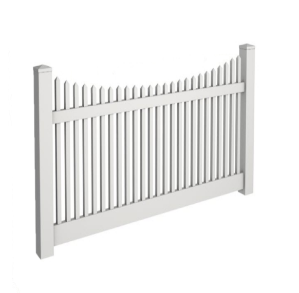 narrow picket scalloped